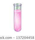 有液體的試管 137204458