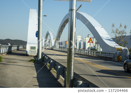 Han River bike path Han River bike path 137204466