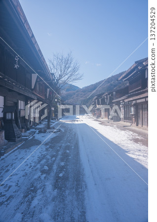 【奈賴宿】雪景如畫的驛站小鎮【木曾路】 137204529