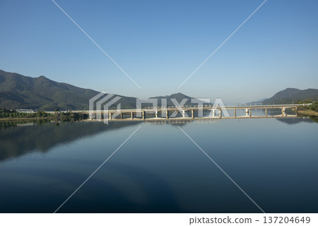 Han River bike path Han River bike path 137204649