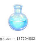 裝滿液體的圓形燒瓶 137204682