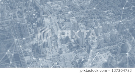 Concept image of city and communication network Concept image of city and communication network 137204783
