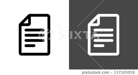 簡單的文檔圖示插圖 簡單的文檔圖示插圖 137205058