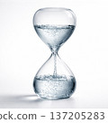 a water hourglass marking time, generative AI 137205283