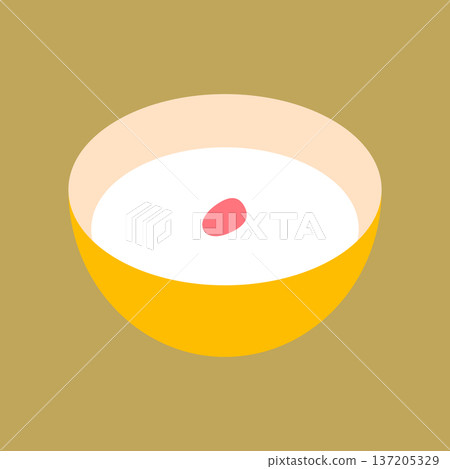 Simple almond tofu icon 137205329
