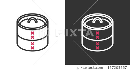 簡單的點心線圖標 137205367