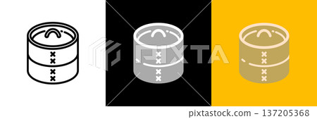 簡單的點心線圖標 137205368