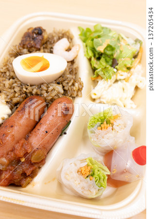 Delicious nasi goren lunches Delicious nasi goren lunches 137205434