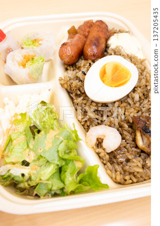 Delicious nasi goren lunches Delicious nasi goren lunches 137205435