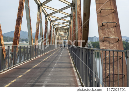 Han River bike path Han River bike path 137205701