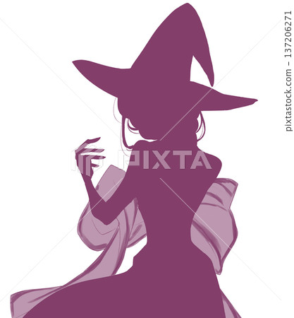 Wizard Enveloping Silhouette 137206271
