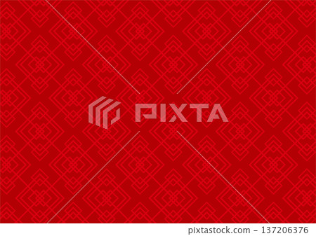 Chinese pattern red 137206376