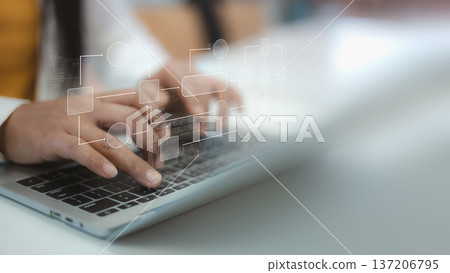 Software Developer working on Business Process Automation and Logic Flowchart 137206795