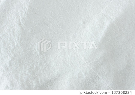 Soda powder sodium bicarbonate surface. Abstract white background. White texture with wavy patterns top view Soda powder sodium bicarbonate surface. Abstract white background. White texture with wavy patterns top view 137208224