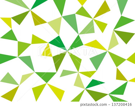 Geometric pattern, triangle, white background, green Geometric pattern, triangle, white background, green 137208416
