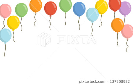 Balloon top frame background with copy space Vector Balloon top frame background with copy space Vector 137208922
