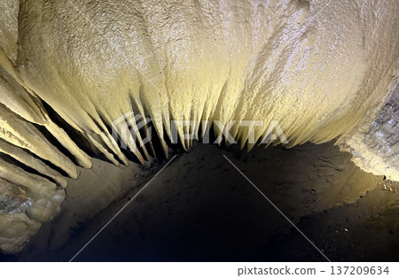 Geologic formation. Prometheus Cave Natural Monument also known as Kumistavi Cave and Tsqaltubo Cave Geologic formation. Prometheus Cave Natural Monument also known as Kumistavi Cave and Tsqaltubo Cave 137209634