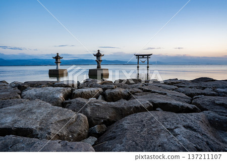 長劍神社（宇岐市）水下鳥居景觀 137211107