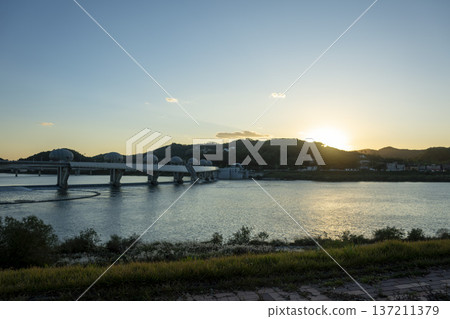 Han River bike path Han River bike path 137211379