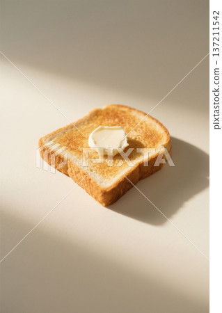 Toast bread with butter Toast bread with butter 137211542