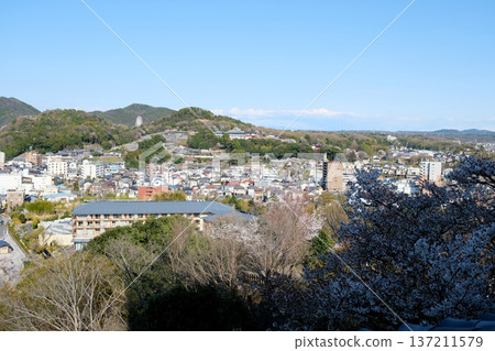 Inuyama City, Aichi Prefecture_East view from Inuyama Castle 6_April 2025 Inuyama City, Aichi Prefecture_East view from Inuyama Castle 6_April 2025 137211579
