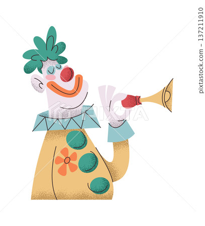 Clown April Fools Day character Clown April Fools Day character 137211910