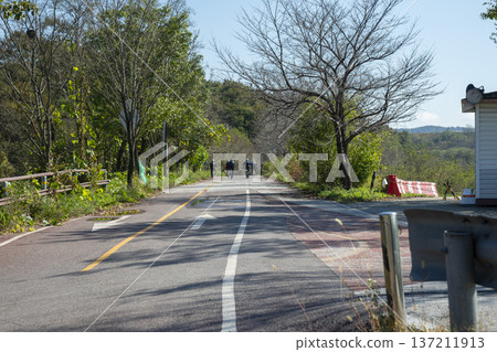 Han River bike path Han River bike path 137211913