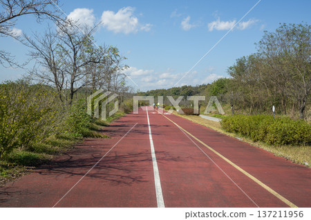 Han River bike path Han River bike path 137211956