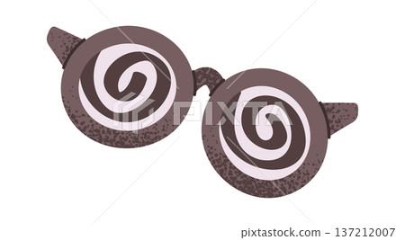 Funny eyeglasses prank accessory sticker 137212007