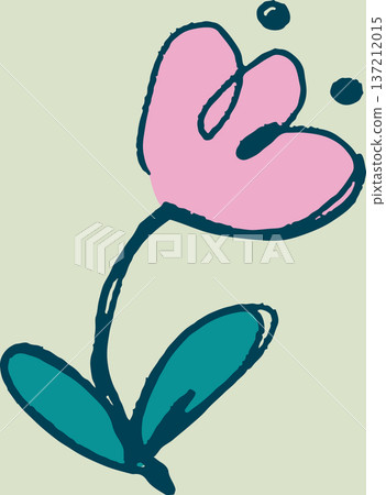 Pink flower Italian style design 137212015