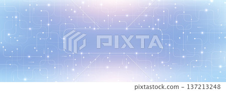 Motherboard technology circuit board background texture design. Creative idea AI banner concept for internet technology. Digital motherboard concept for poster, cover, banner, header, web template 137213248