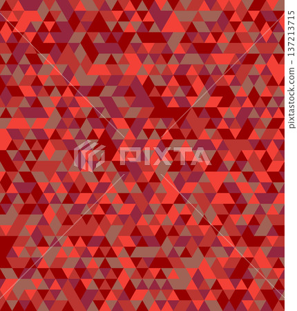 red colors triangular mosaic vector illustration 137213715