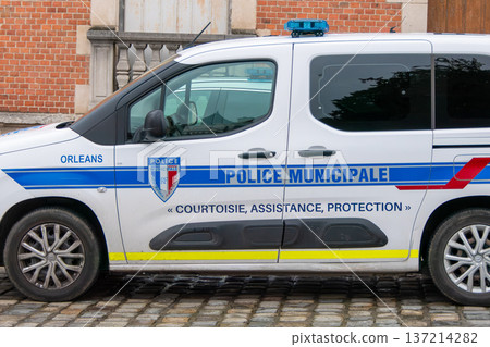 France, Orleans, Orleans Municipal Police Car 137214282
