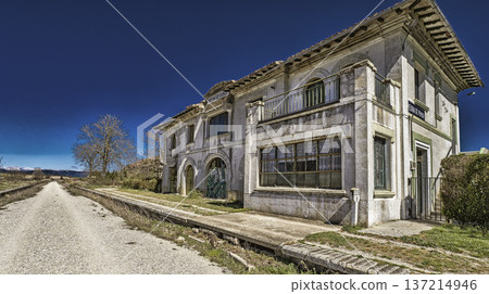 Old Train Station, Medina de Pomar, Spain Old Train Station, Medina de Pomar, Spain 137214946