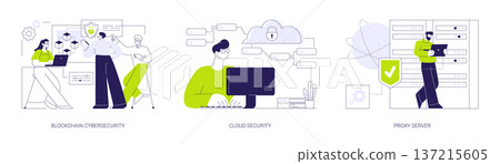Data safety isolated cartoon vector illustrations se Data safety isolated cartoon vector illustrations se 137215605