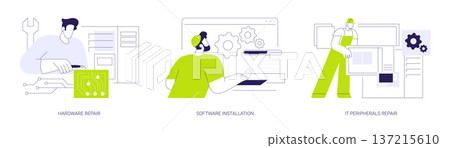 System administration isolated cartoon vector illustrations se 137215610