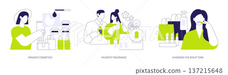 Buying cosmetics isolated cartoon vector illustrations se Buying cosmetics isolated cartoon vector illustrations se 137215648