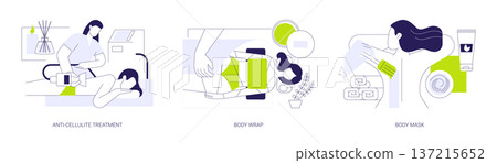 Body care isolated cartoon vector illustrations se Body care isolated cartoon vector illustrations se 137215652
