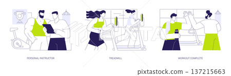 Sporty goal isolated cartoon vector illustrations se 137215663
