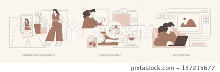 Photography as a hobby isolated cartoon vector illustrations se Photography as a hobby isolated cartoon vector illustrations se 137215677
