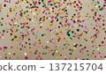 Colorful paper fragments and shadows create festive scene suitable for cards and events 137215704