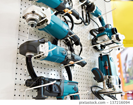 Grinders and drills in store 137216094