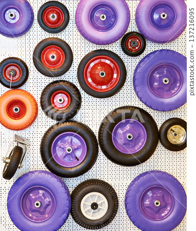 Spare wheels of garden wheelbarrows Spare wheels of garden wheelbarrows 137216095
