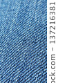 Close-up blue jeans fabric 137216381