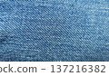 Closeup blue jeans fabric 137216382