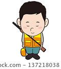 一名男性獵人鞠躬 137218038