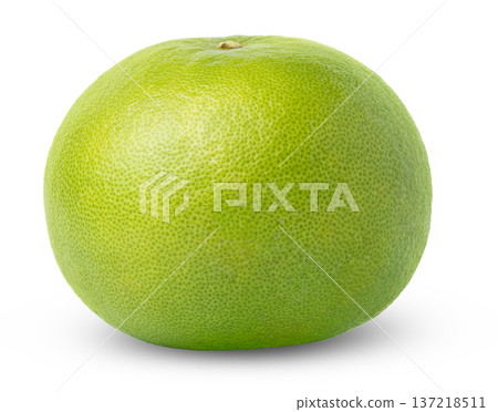 Fresh whole green pomelo, oroblanco, pomelit or sweetie grapefruit citrus isolated. 137218511