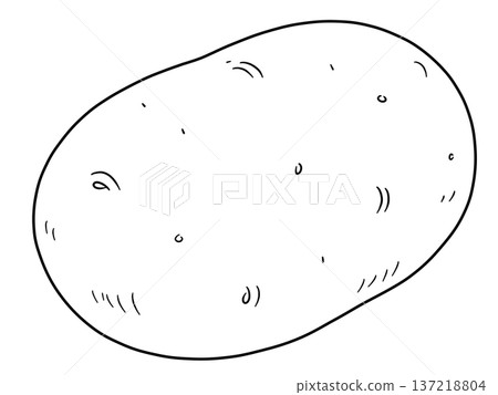 Various vegetable line drawings 137218804