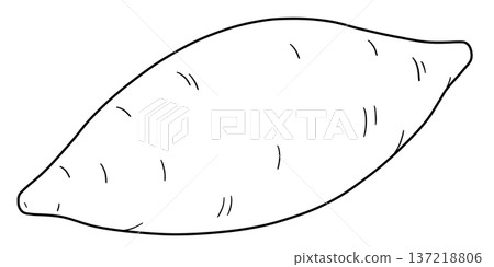Various vegetable line drawings Various vegetable line drawings 137218806