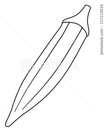 Various vegetable line drawings 137218816